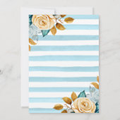 Invitation Baby shower Watercolor Blueberry Tea Party (Dos)