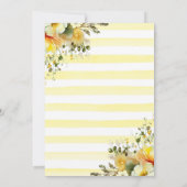 Invitation Baby shower Watercolor Lemon Tea Party (Dos)