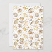 Invitation Baby shower Watercolor Ocean Little Pearl (Dos)