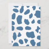 Invitation Baby shower Western Boy vintage numérique (Dos)