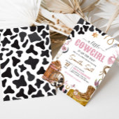 Invitation Baby shower Western Cowgirl