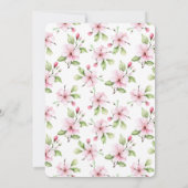 Invitation Baby shower Whimsical Baby Panda & Cherry Blossom (Dos)