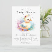 Invitation Baby shower Whimsical Editable (Debout devant)