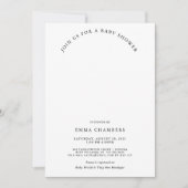 Invitation Baby shower Whimsical Enchanted De Champignons De  (Devant)