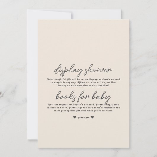 Invitation Baby shower Whimsical Fleur sauvage Butterfly Gard (Dos)