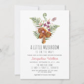 Invitation Baby shower Whimsical Little Mushroom (Devant)