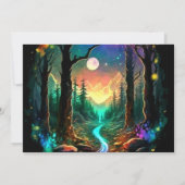 Invitation Baby shower Whimsical moderne en bois (Dos)