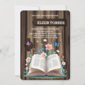 Invitation Baby shower Whimsical Rustic Storybook (Devant)