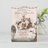 Invitation Baby shower Whimsical Watercolor (Debout devant)