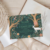Invitation Baby shower Whimsical White Deer Woodland