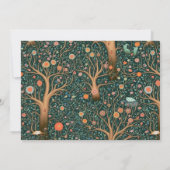 Invitation Baby shower Whimsical White Deer Woodland (Dos)