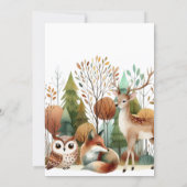 Invitation Baby shower Whimsical Woodland (Dos)