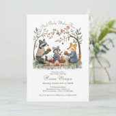 Invitation Baby shower Whimsical Woodland (Debout devant)