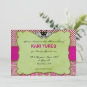 Invitation Baby shower Whimsically Urban & Hip! (Debout devant)