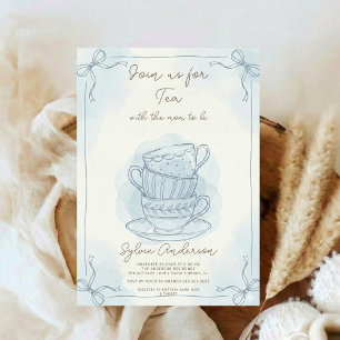 Invitation Baby Shower Whimsique Tasse de Thé