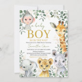 Invitation Baby shower Wild One Boy (Devant)