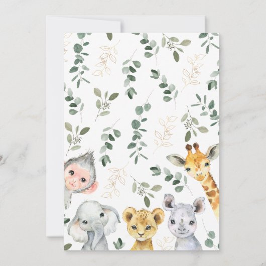 Invitation Baby shower Wild One Boy (Dos)