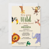 Invitation Baby shower Wild Safari (Devant)