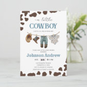 Invitation Baby shower Wild West (Debout devant)
