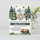 Invitation Baby shower Wilderness Journey (Debout devant)