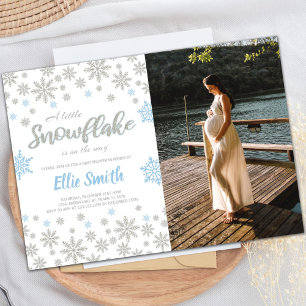 Invitation Baby shower Winter Wonderland personnalisable