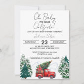 Invitation Baby shower Wonderland de la forêt de camions d'hi (Devant)
