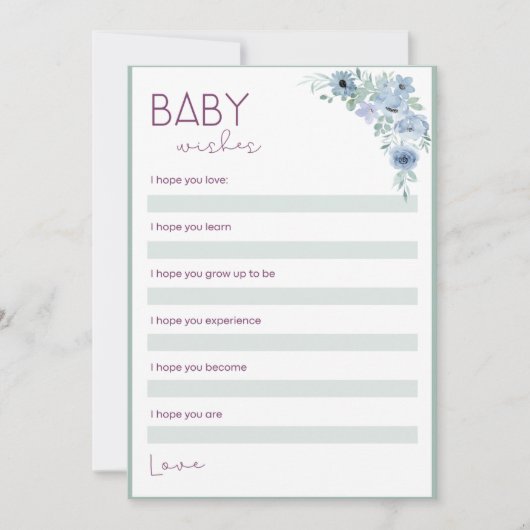 Invitation Baby showers (Devant)