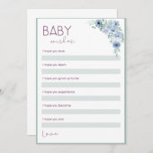 Invitation Baby showers (Devant / Derrière)