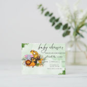 invitation baby showers animaux mignons (Debout devant)