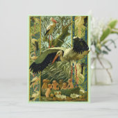 Invitation Baby showers Art Nouveau Modèle  (Debout devant)