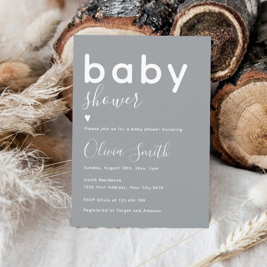 Invitation Baby-Showing Élégant
