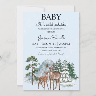 Invitation Baby Son Froid À L'Extérieur Baby shower Invitatio