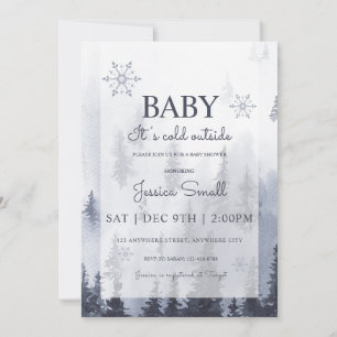 Invitation Baby Son Froid À L'Extérieur Baby shower Invitatio
