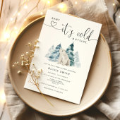 Invitation Baby son froid à l'extérieur de l'invitation du ba