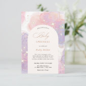 Invitation Baby Sprinkle Arc-en-ciel (Debout devant)