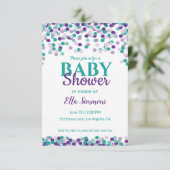 Invitation Baby Sprinkle | Baby Shower (Debout devant)