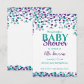 Invitation Baby Sprinkle | Baby Shower (Devant / Derrière)