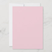 Invitation Baby Sprinkle Fille Ruban Rose (Dos)