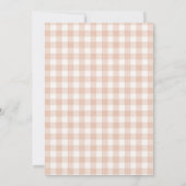 Invitation Baby Sprinkle Wildflower Neutral Gingham (Dos)