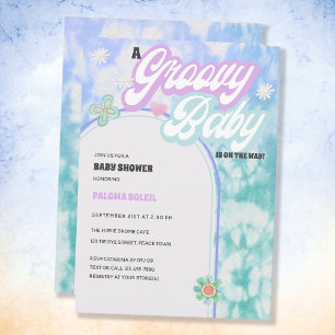 Invitation Baby Super Fête Arc-en-ciel Baby Shower