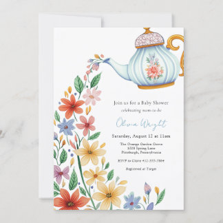 Invitation Baby Tea Party Douche
