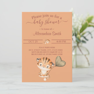 Invitation Baby Tiger | BABY SHOWER