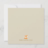 Invitation Baby Woodland Fox Baby shower (Dos)