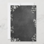 Invitation Baby's Breath Chalkboard S'il vous plaît rejoignez (Dos)