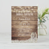 Invitation Baby's Breath Étoile de Mer Rustique Pot Mariage (Debout devant)