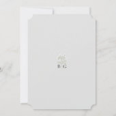 Invitation Baby's Breath Monogram Gypsophila Floral Wedding (Dos)