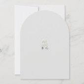 Invitation Baby's Breath Monogram Gypsophila Floral Wedding (Dos)