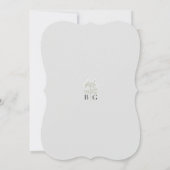 Invitation Baby's Breath Monogram Gypsophila Floral Wedding (Dos)
