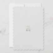Invitation Baby's Breath Monogram Gypsophila Floral Wedding (Dos)