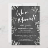 Invitation Baby's Breath Tableau Mariage Moderne (Devant)